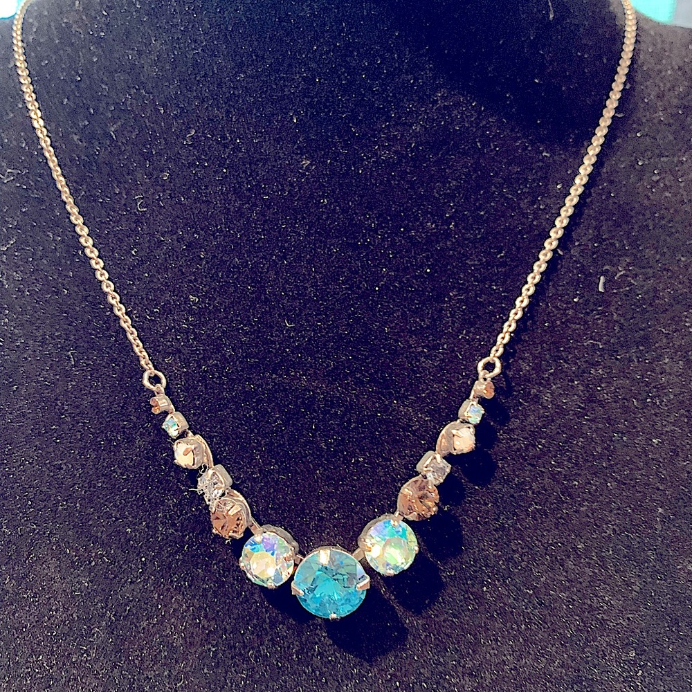 Sorrelli cornflower blue delicate necklace
